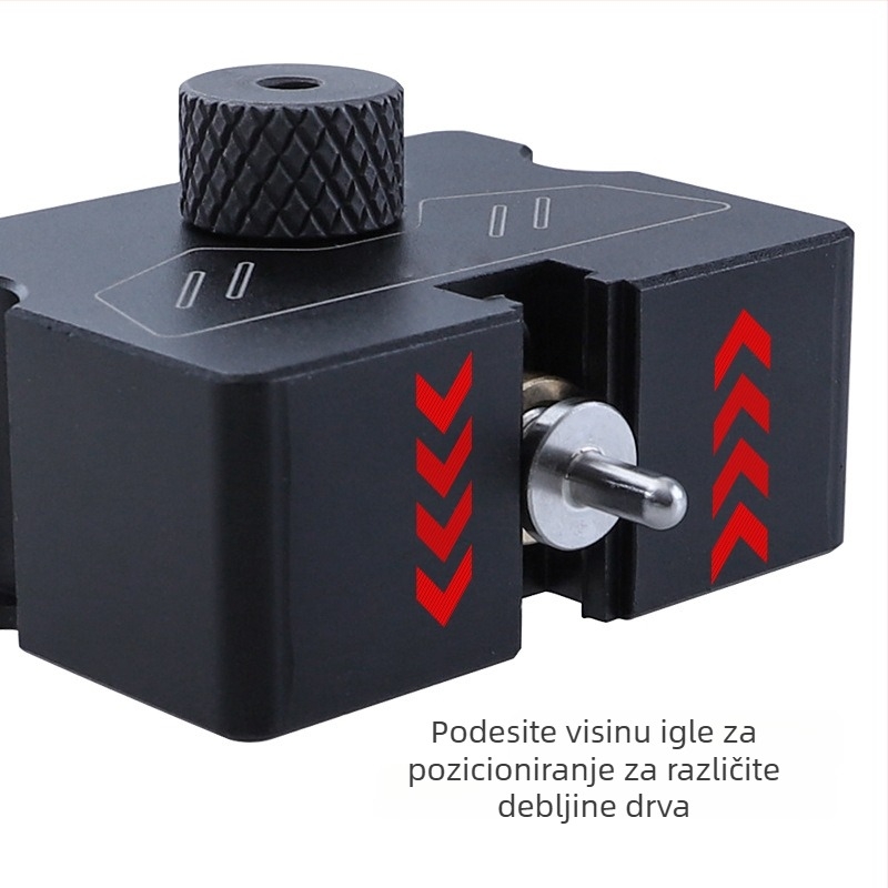 Set alata za pozicioniranje skrivenih spojeva i bušenje rupa za namještaj (aluminijska legura)