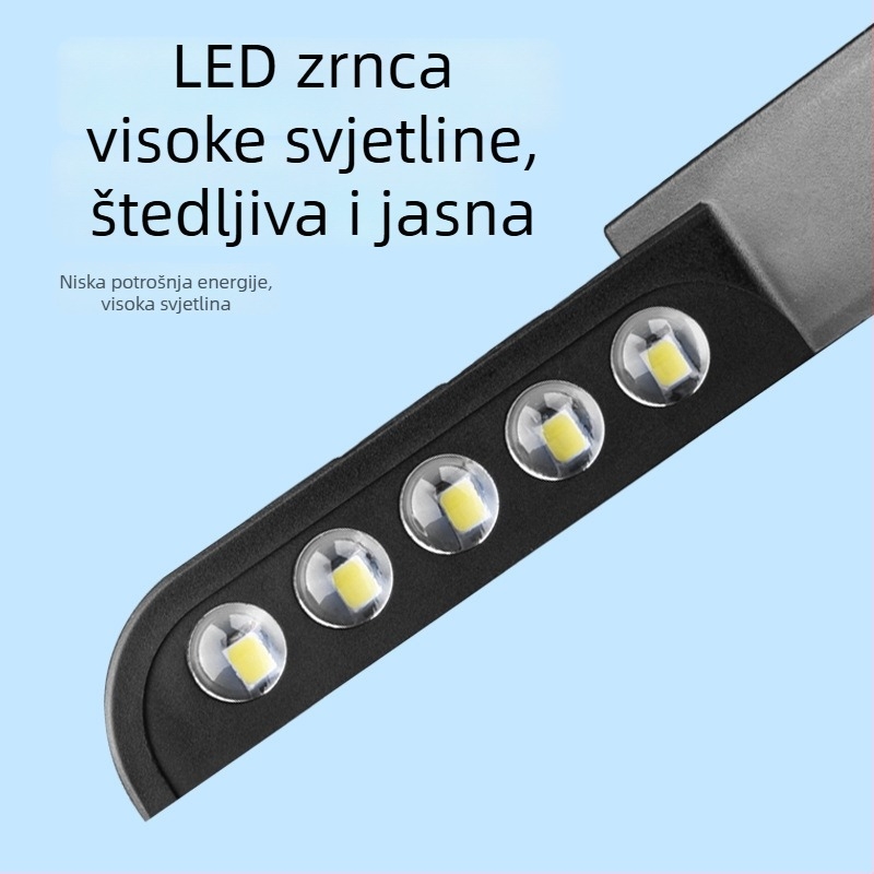 Solarno vrtno svjetlo za balkon, vanjsko vodootporno zidno svjetlo s dvostrukom glavom, osvjetljenje gore-dolje