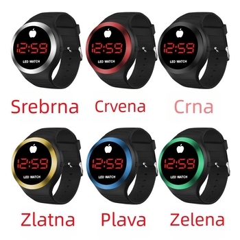 Nova kružna LED sat za muškarce i žene – sportski modni elektronički sat