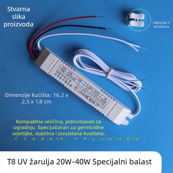 UV sterilizacijska lampa s elektroničkim balastom, univerzalna T8 19-40W