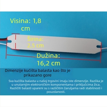 UV sterilizacijska lampa s elektroničkim balastom, univerzalna T8 19-40W
