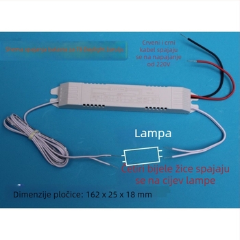 UV sterilizacijska lampa s elektroničkim balastom, univerzalna T8 19-40W