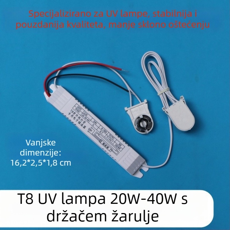 UV sterilizacijska lampa s elektroničkim balastom, univerzalna T8 19-40W
