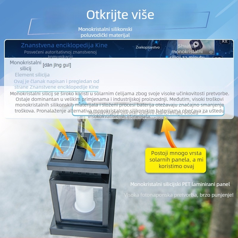 Retro solarni LED fenjer za vanjski vrt, viseći fenjer s mrežastim dizajnom IP44
