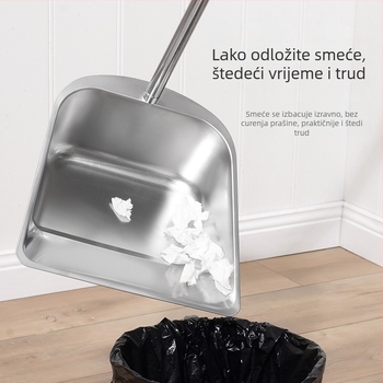 Set metle i dustpan od nehrđajućeg čelika za kućnu upotrebu, jedinstveni integrirani dizajn