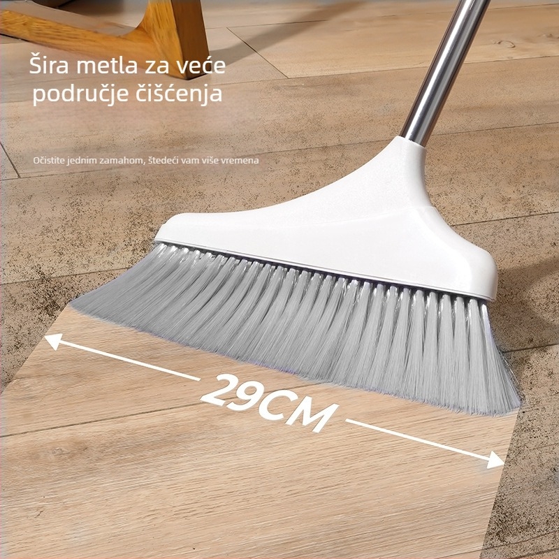 Set metle i dustpan od nehrđajućeg čelika za kućnu upotrebu, jedinstveni integrirani dizajn