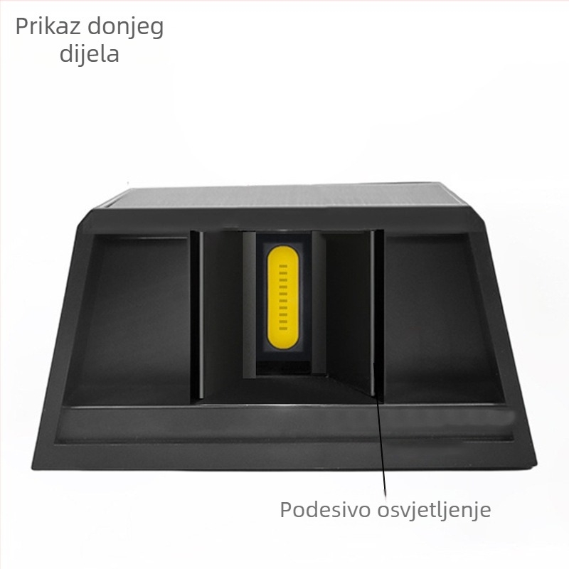 Wilder vanjska zidna svjetiljka za vrt i dvorište – vodootporna, solarna dekorativno osvjetljenje zida
