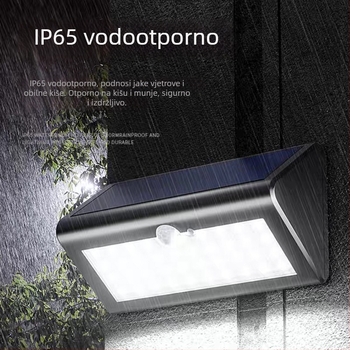 Solarna LED zidna lampa sa senzorom pokreta za vanjski vrt i hodnik – energetski štedljiva