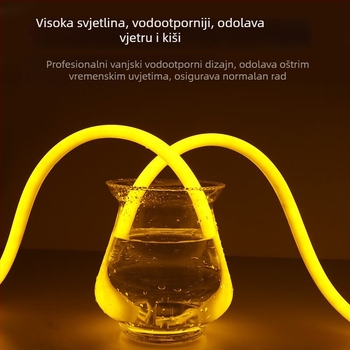 360° kružna LED neonska fleksibilna traka, vodootporna jednobojna, silikon, za vanjsku upotrebu