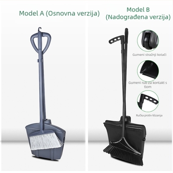 Set metle i lopatice za prašinu za kućnu upotrebu, mekane dlačice metle