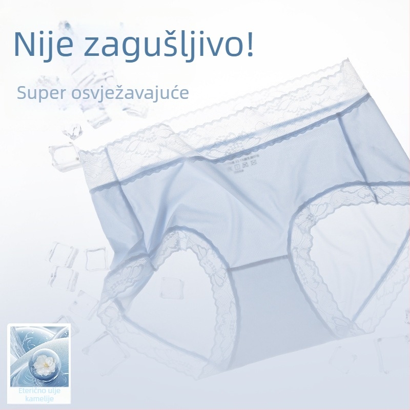 Čipkaste hlačice za djevojčice, prozračne Ice Silk tkanine, udobne i moderne, jednostavnog trokutastog kroja