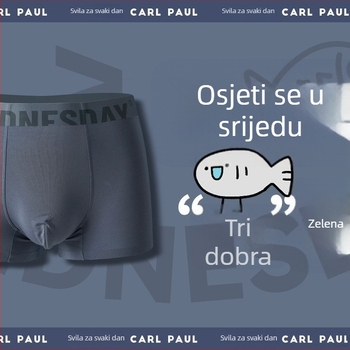 Novi CP muške bokserice – modal, antibakterijske, bešavne, jednake boje, mekane