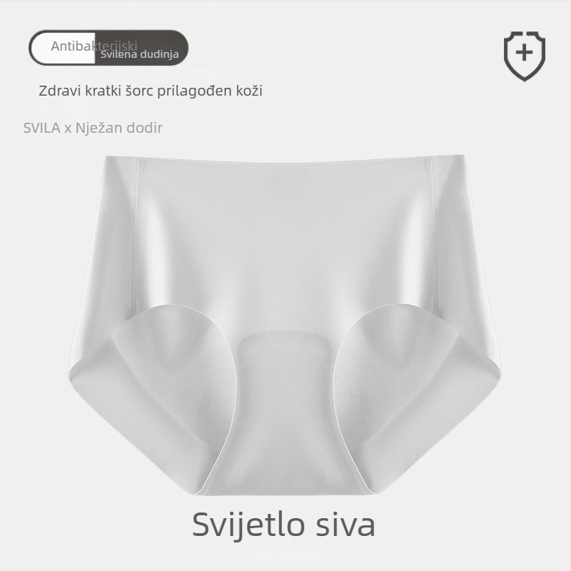 Bezšivne ženske gaćice, led svila i moruškova svila, antibakterijske, prozračne, niski struk, ljeto