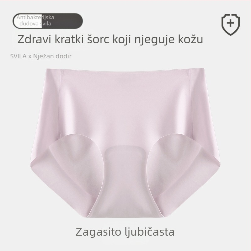 Bezšivne ženske gaćice, led svila i moruškova svila, antibakterijske, prozračne, niski struk, ljeto
