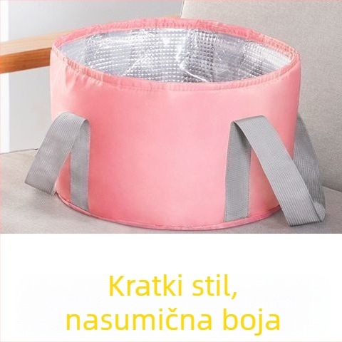 Sklopiva posuda za kupanje stopala s izolacijom, dovoljno duboka da pokrije listove, prenosivo kućno kupanje stopala, održavanje temperature