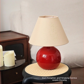Stolna lampa u japanskom stilu za dnevni boravak i spavaću sobu, vintage dizajnerska dekoracija