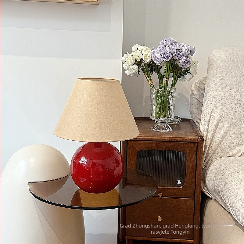 Stolna lampa u japanskom stilu za dnevni boravak i spavaću sobu, vintage dizajnerska dekoracija