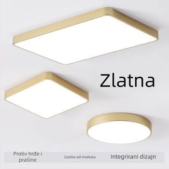 Pudrol LED stropna svjetiljka po mjeri, moderni minimalistički stil, za dnevni boravak, hodnik i spavaću sobu, izuzetno tanka