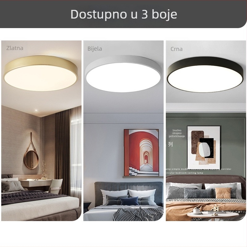 Pudrol LED stropna svjetiljka po mjeri, moderni minimalistički stil, za dnevni boravak, hodnik i spavaću sobu, izuzetno tanka