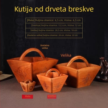 Drveni ukras od Breskvinog drveta, svadbeni i poklon za otvorenje poslovanja, kućna dekoracija, žlica od Breskvinog drveta.