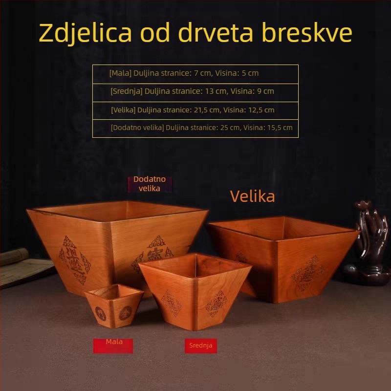 Drveni ukras od Breskvinog drveta, svadbeni i poklon za otvorenje poslovanja, kućna dekoracija, žlica od Breskvinog drveta.