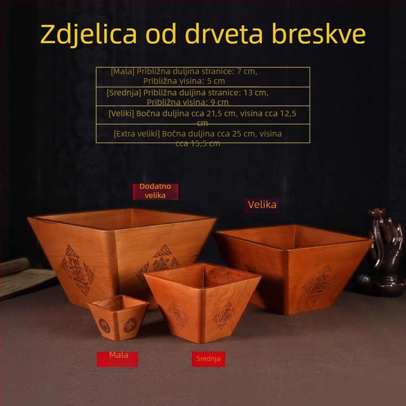 Drveni ukras od Breskvinog drveta, svadbeni i poklon za otvorenje poslovanja, kućna dekoracija, žlica od Breskvinog drveta.