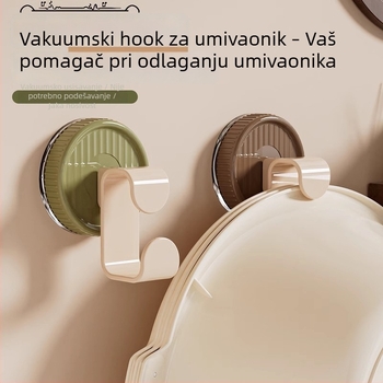 Retro dizajn s ventuzom za umivaonik i policom za odlaganje u kupaonici, bez bušenja