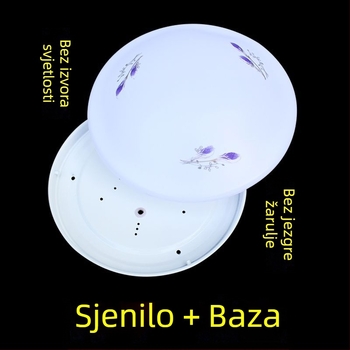 DIY stropna svjetiljka – sjenilo s kućištem i bazom, kružni minimalistički dizajn za kuhinju, kupaonu, balkon i hodnik