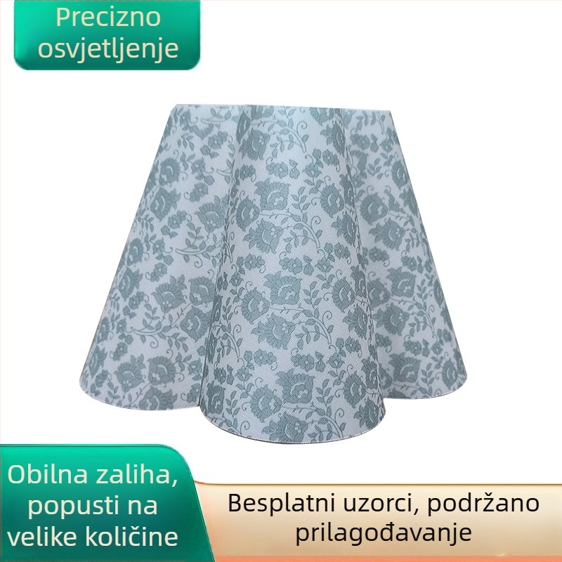 Tkaninski abažur s pet cvjetnih listova za noćnu lampu, po narudžbi, protiv odsjaja
