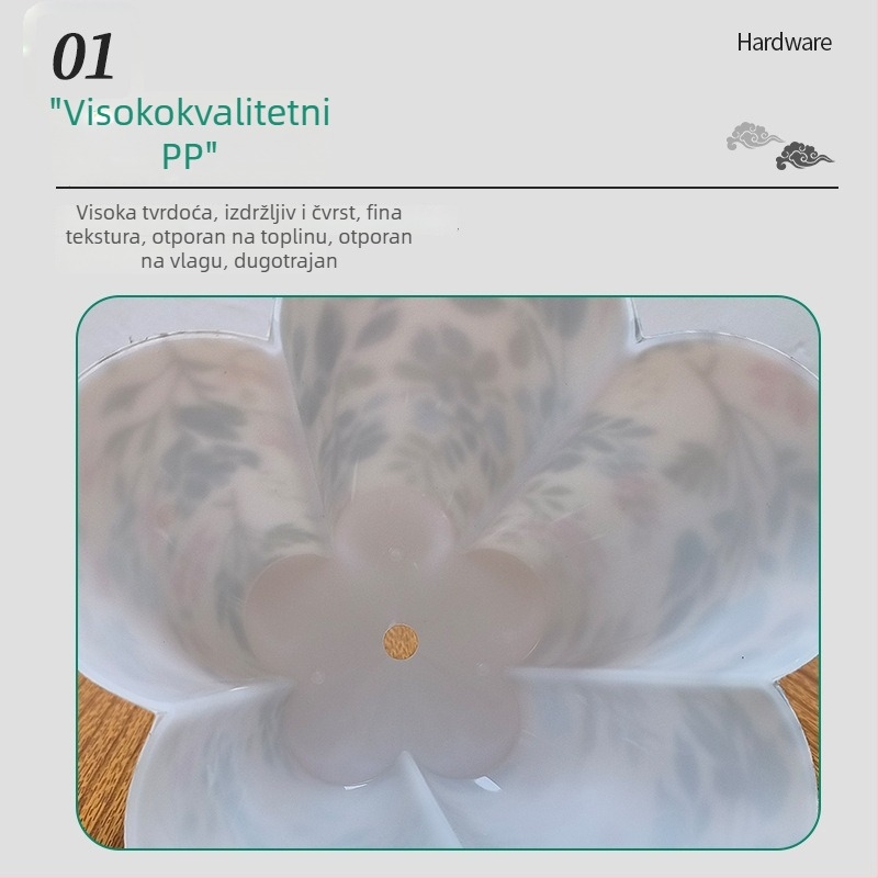 Tkaninski abažur s pet cvjetnih listova za noćnu lampu, po narudžbi, protiv odsjaja