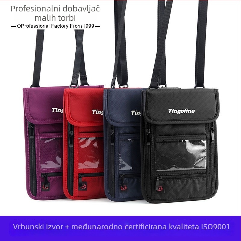RFID torbica za putovanje preko ramena — višenamjenski organizator, zaštita od krađe, držač kartica