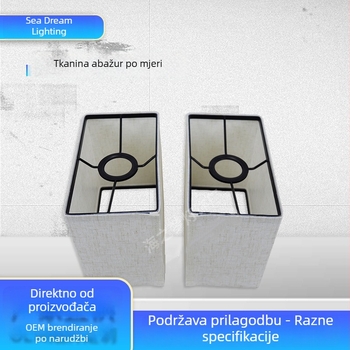 Kvadratni KD platneni abažur za viseće i zidne lampe – hotelsko osvjetljenje, dodatna oprema