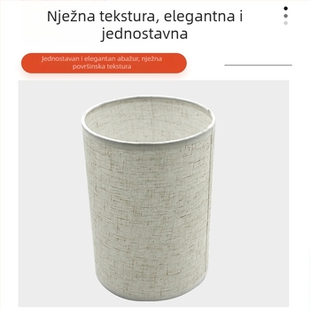 Cilindrični laneni abažur – za stolnu lampu, stojeću lampu, zidnu lampu i luster