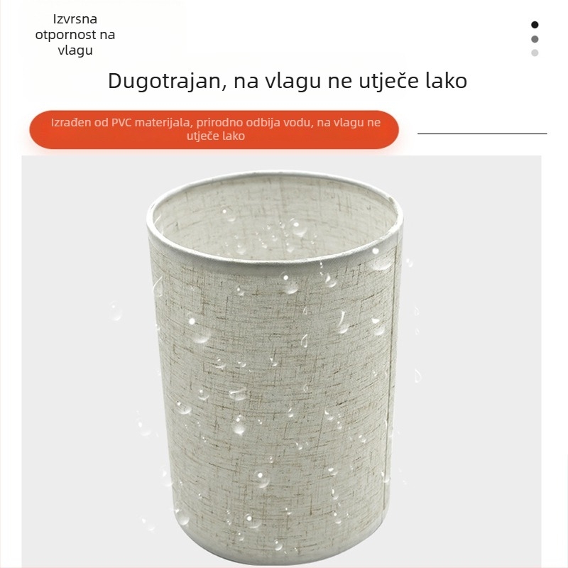 Cilindrični laneni abažur – za stolnu lampu, stojeću lampu, zidnu lampu i luster