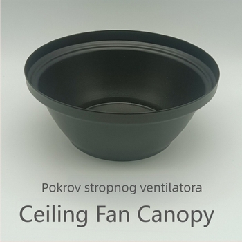 Dekorativni poklopac rasvjetnog ventilatora, metalna viseća čašica, univerzalni dekorativni poklopac, promjer 15 cm, visina 6 cm