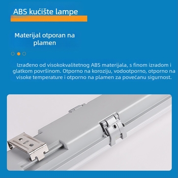 LED T8 dvostruka lampa s otpornošću na eksploziju, vodootporna, protiv zamagljivanja i prašine, pročišćavajuće osvjetljenje s nosačem