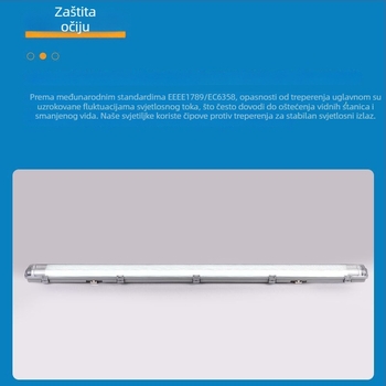 LED T8 dvostruka lampa s otpornošću na eksploziju, vodootporna, protiv zamagljivanja i prašine, pročišćavajuće osvjetljenje s nosačem