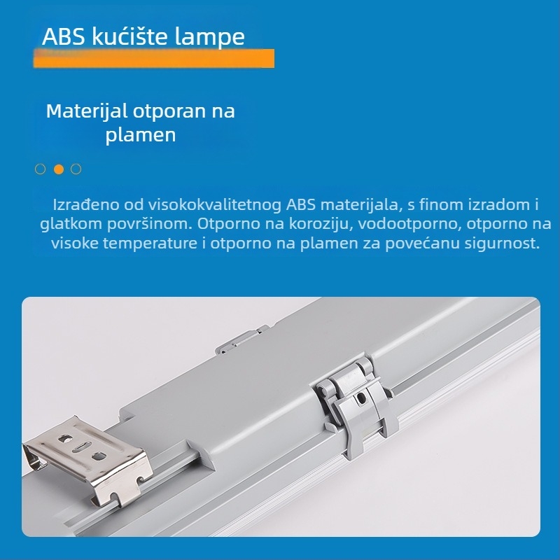 LED T8 dvostruka lampa s otpornošću na eksploziju, vodootporna, protiv zamagljivanja i prašine, pročišćavajuće osvjetljenje s nosačem