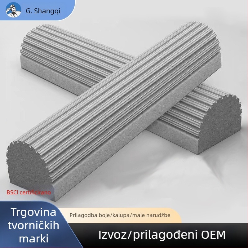 Gumena kaučuk-bavlna mop glava, zamjenska glava, kompatibilna s J7/J21/J22/J23, upijajuća spužvasta glava