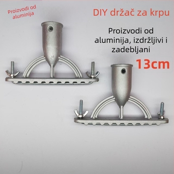 Aluminijska glava mopa – zamjenski dio, veliki klips za kućnu upotrebu
