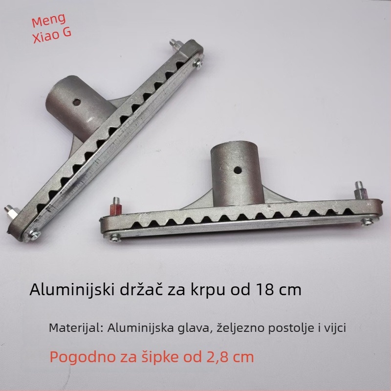 Aluminijska glava mopa – zamjenski dio, veliki klips za kućnu upotrebu