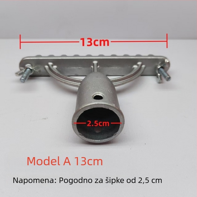 Aluminijska glava mopa – zamjenski dio, veliki klips za kućnu upotrebu