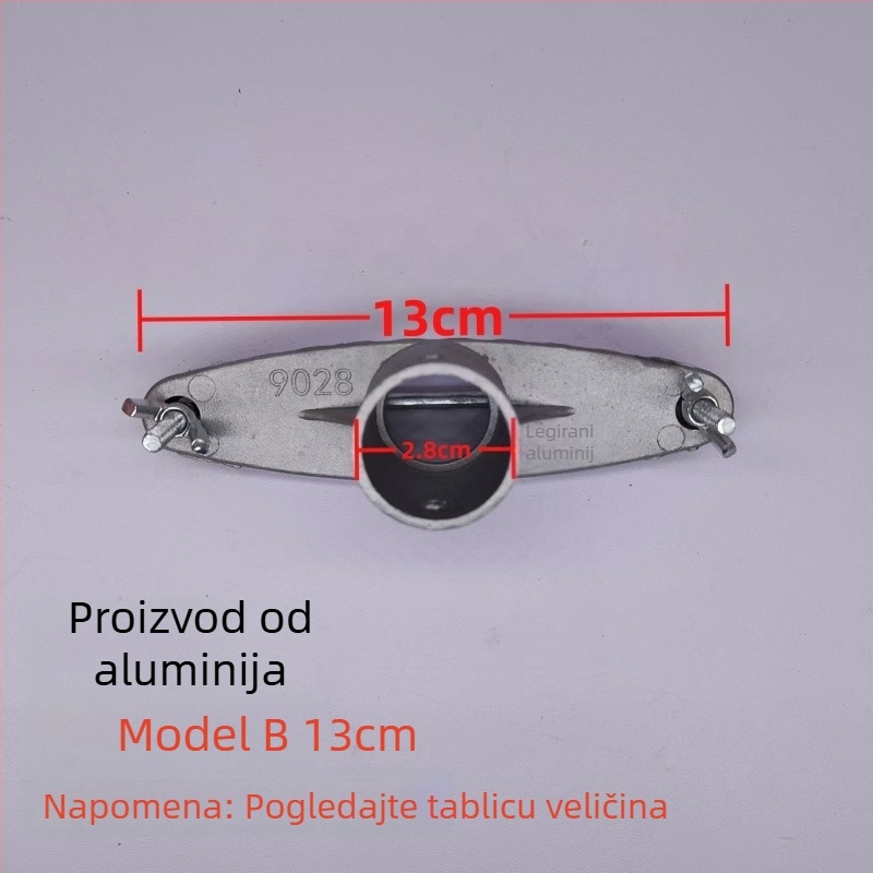 Aluminijska glava mopa – zamjenski dio, veliki klips za kućnu upotrebu