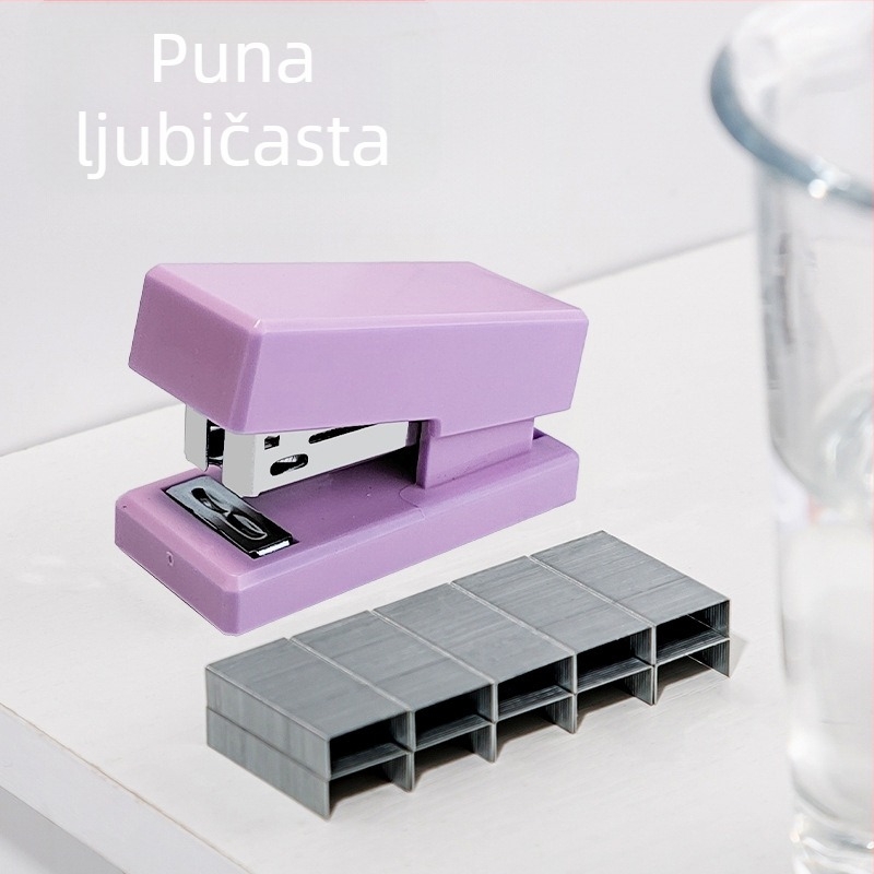 Prozirna mini spajalica za učenike, ručna, mali i elegantan No. 12
