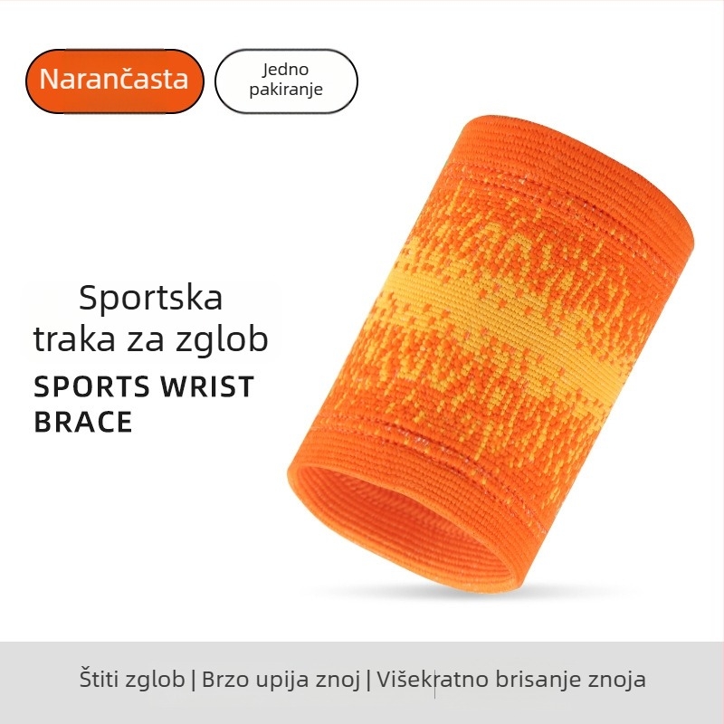 Sportski kompresijski štitnik zapešća – zaštita od uganuća, za košarku i badminton, prozračan, upija znoj