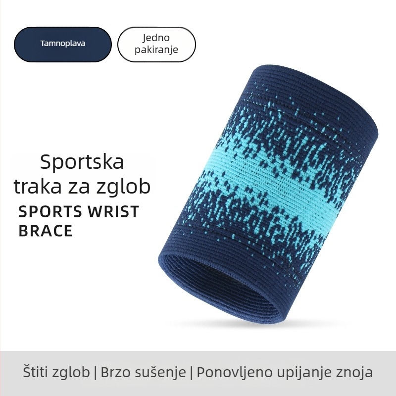 Sportski kompresijski štitnik zapešća – zaštita od uganuća, za košarku i badminton, prozračan, upija znoj