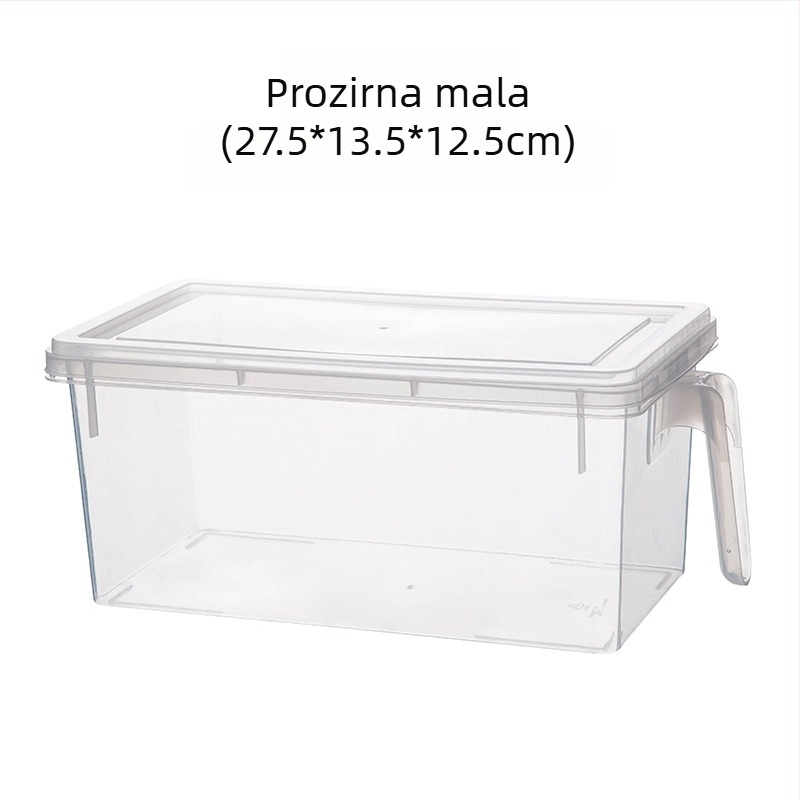 Prozirna kutija za skladištenje u hladnjaku japanskog stila sa poklopcem, ladica tip, 5 L, PP plastika
