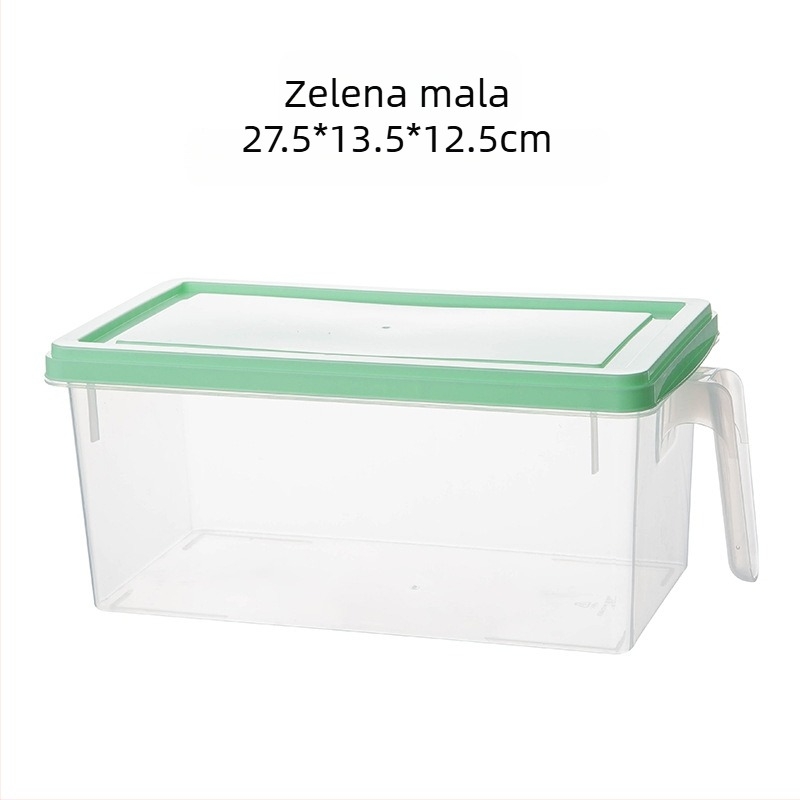 Prozirna kutija za skladištenje u hladnjaku japanskog stila sa poklopcem, ladica tip, 5 L, PP plastika