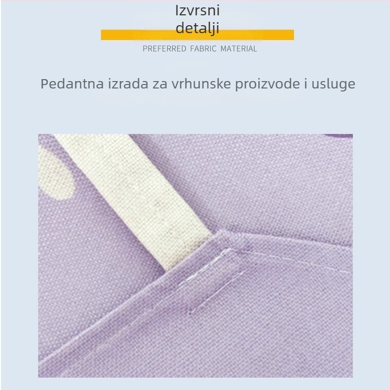 Vodootporna radna pregača za restorane i čaje s prilagođenim logotipom; peach skin tekstura; poliestersko-bavlna smjesa; univerzalna veličina