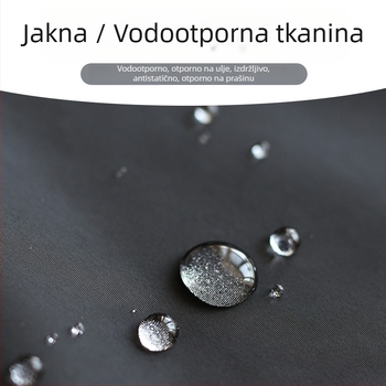 Kuharska pregača s dugim rukavima, vodootporna i otporna na masnoće, za odrasle